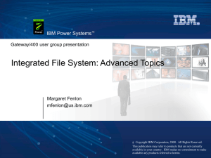 V5R4 - Integrated File System: Advanced Topics