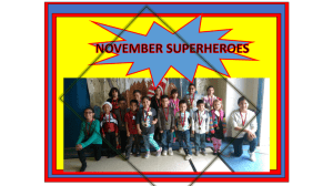 November Superheroes