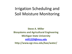 Irrigation Scheduling Soil Moisture Sensors PowerPoint March 2015