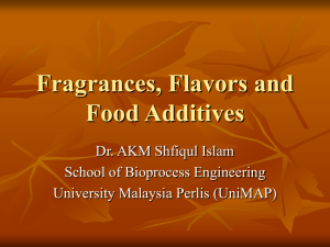 Fragrances and Flavors
