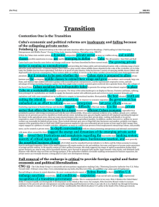 Transition - NDCA Policy 2013-2014