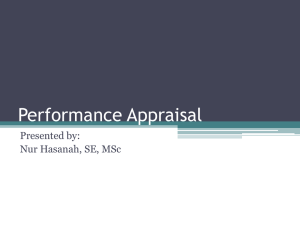 Strategies for Effective Performance Appraisal