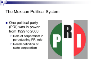 The Mexican Political System