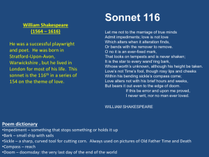 Sonnet 116 – CGP notes