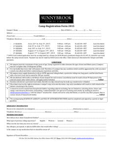 Registration Forms - Sunnybrook Stables