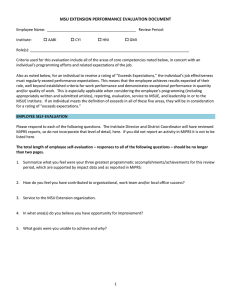 Performance Evaluation Form - Organizational Development