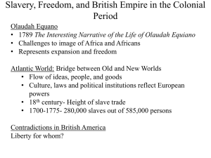 Fall 2015 Slavery, Freedom, and Empire to 1763