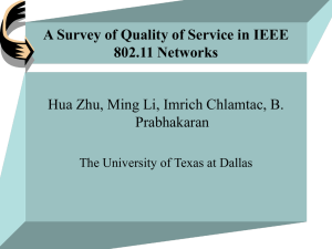 A Survey of Quality of Service in IEEE 802.11 Networks