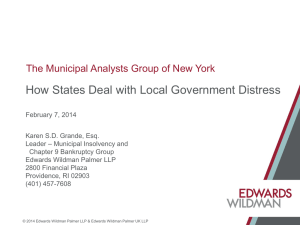 Presentation - The Municipal Analysts Group of New York