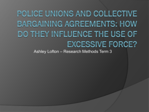 Police Unions and Collective Bargaining: How Do They Influence