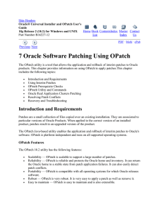 opatch oracle
