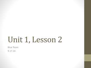 Unit 1, Lesson 2 - Issaquah Connect