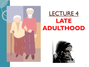 late adulthood - UPM EduTrain Interactive Learning