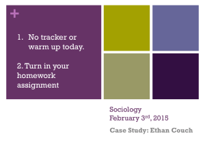 Sociology February 3rd, 2015