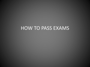 How-to-Pass-Exams - Bedford High School
