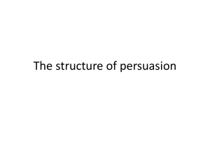 structure of persuasion