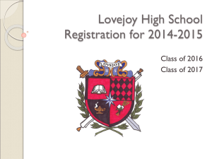 11 th Grade Options - Lovejoy High School