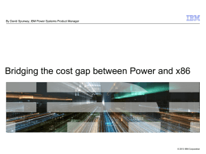 IBM Power Systems benefits over x86 for Barclays