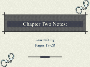 Chapter One Notes: