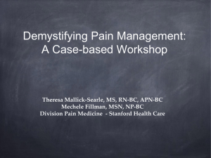 Demystifying Pain Management: A Case