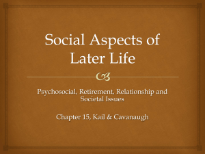Social Aspects of Later Life