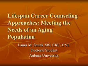 Lifespan Career Counseling Approaches