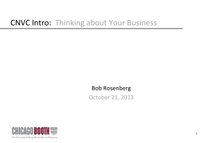 CNVC Intro: Thinking About Your Business (PPT)
