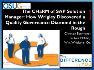 10. The CHaRM of SolMan_How Wrigley Discovered a