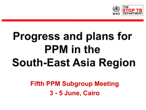 PPM Progress in _____ region