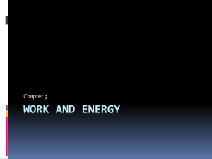 Work and Energy - koehlerscience