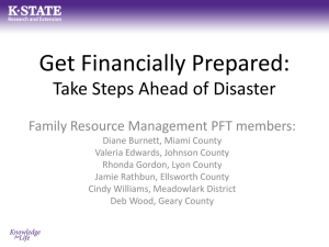 Get Financially Prepared: