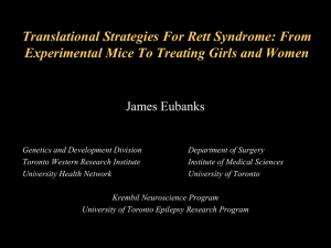 Dr. James Eubanks' Presentation