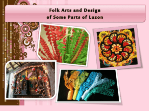 Folk arts and design in some provinces of Luzon