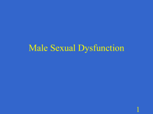 Male Sexual Dysfunction - HomePage Server for UT Psychology
