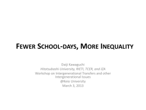 School-day Reduction, Parental Background, and Students' Time Use