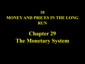 money supply