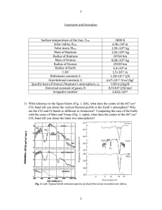 Constants and formulae: Surface temperature of the Sun, Tsun 5800