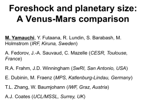Reflected solar wind in the foreshock region: a Venus