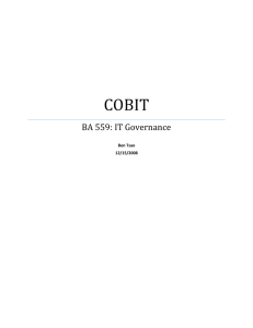 cobit - Center for IT and e