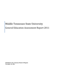 General Education Assessment Report (AY 2010-2011)