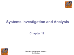 Chapter 12. Systems Analysis