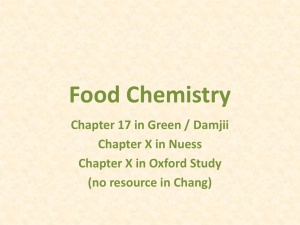 Food Chemistry - My Teacher Pages