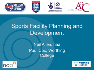 Workshop 2 - Sports facility planning and development