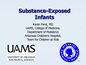 Substance-Exposed Infants - University of Arkansas for Medical