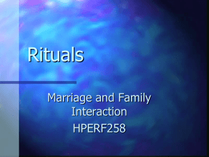 Family Beliefs, Rituals and Rules