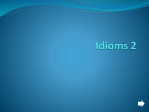 Idioms 2 - Primary Resources