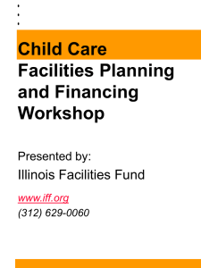 Nonprofit Facilities Planning and Financing Workshop