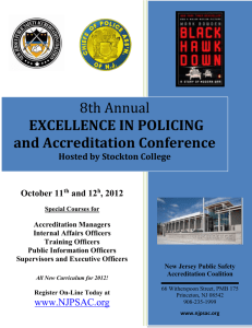 2012 Excellence in Policing Accreditation Conference