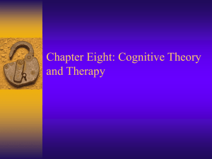 Chapter One: Introduction to Psychotherapy and Counseling Theory