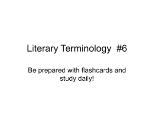 Literary Terminology #6